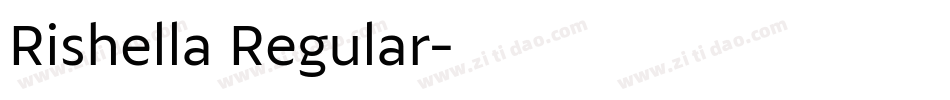 Rishella Regular字体转换